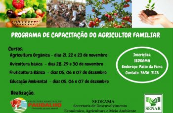 Prefeitura oferece cursos para agricultores do Município