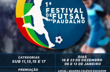 1º Festival de Futsal de Paudalho inicia as atividades esportivas na cidade